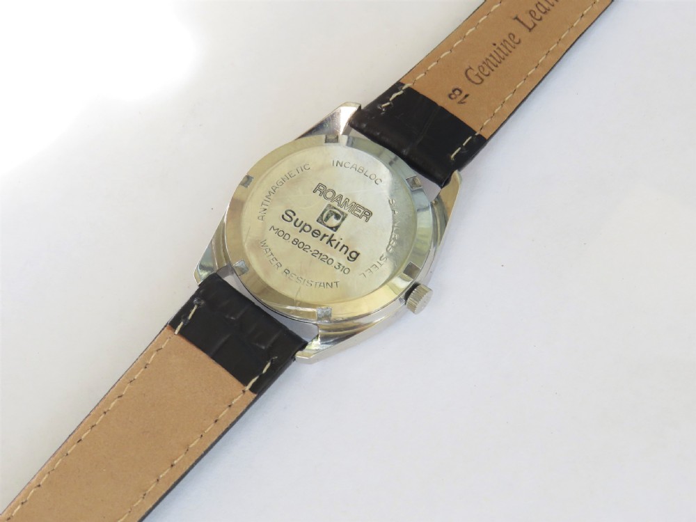 Gents 1960s Roamer Superking wrist watch View III