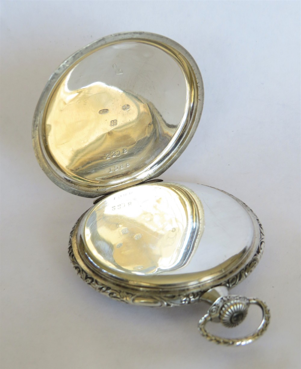 1928 silver Orator pocket watch View IV