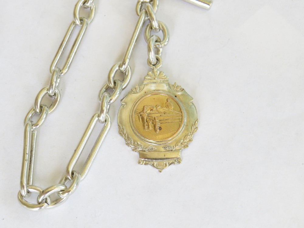 Waltham Sterling pocket watch and chain View IV