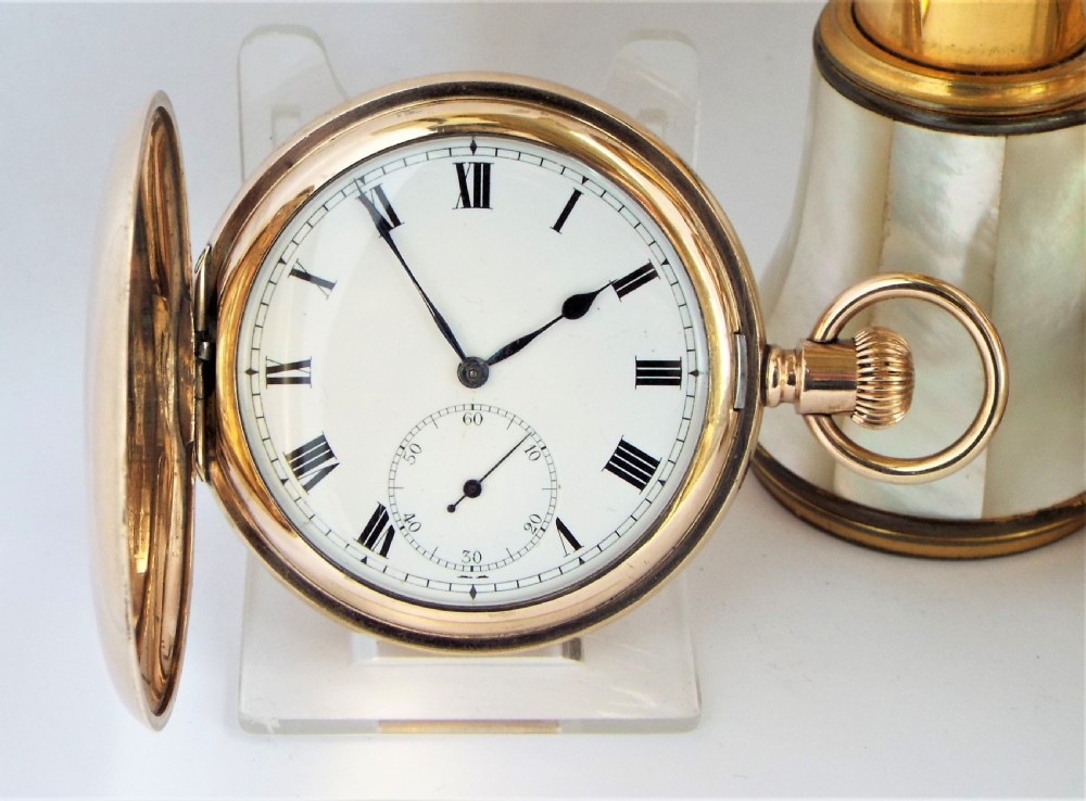 1920s Electa full hunter pocket watch.