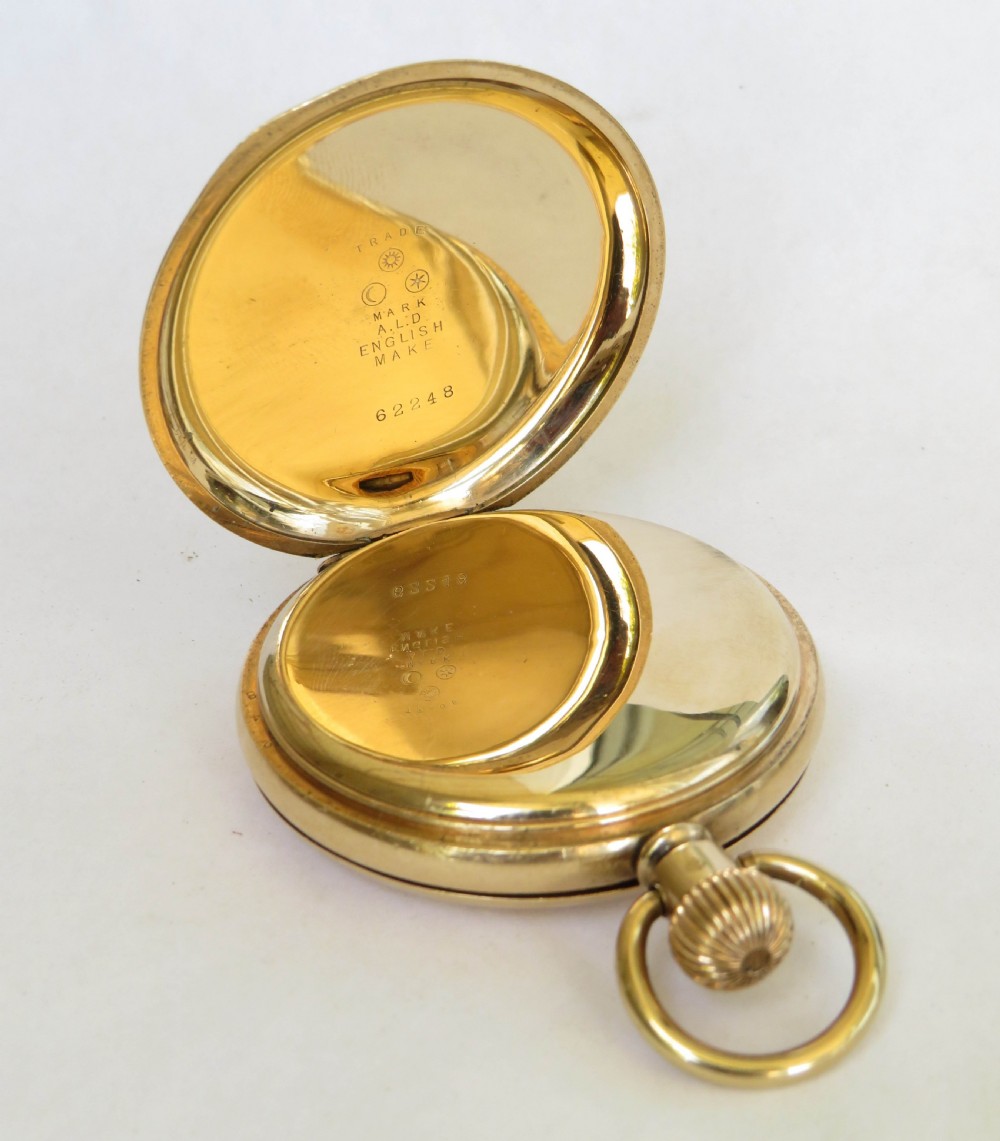 Antique 1903 Waltham full hunter pocket watch View III