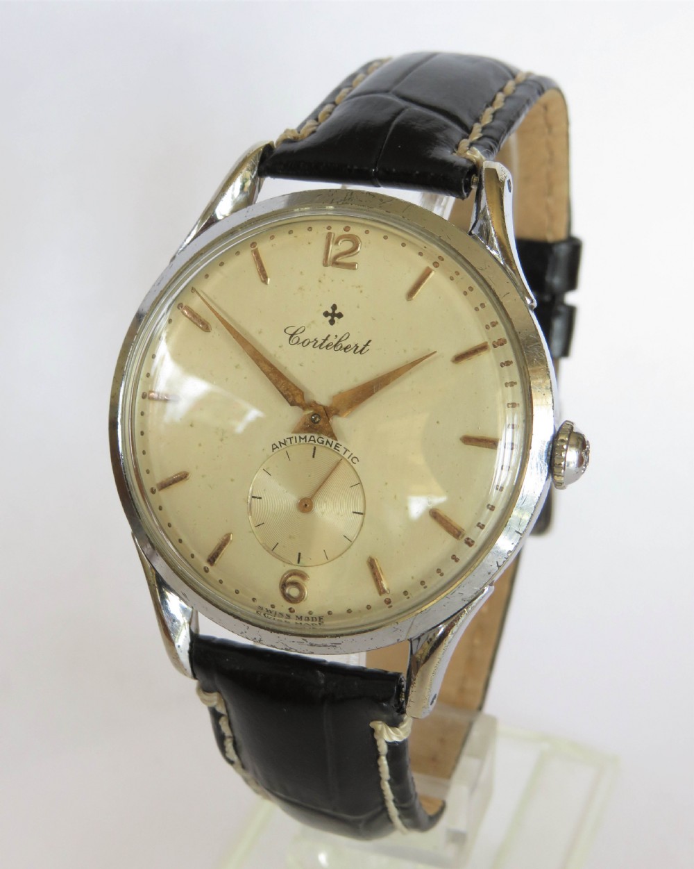 Gents large 1950s Cortebert wrist watch View II