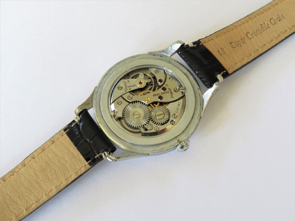 Gents large 1950s Cortebert wrist watch View III