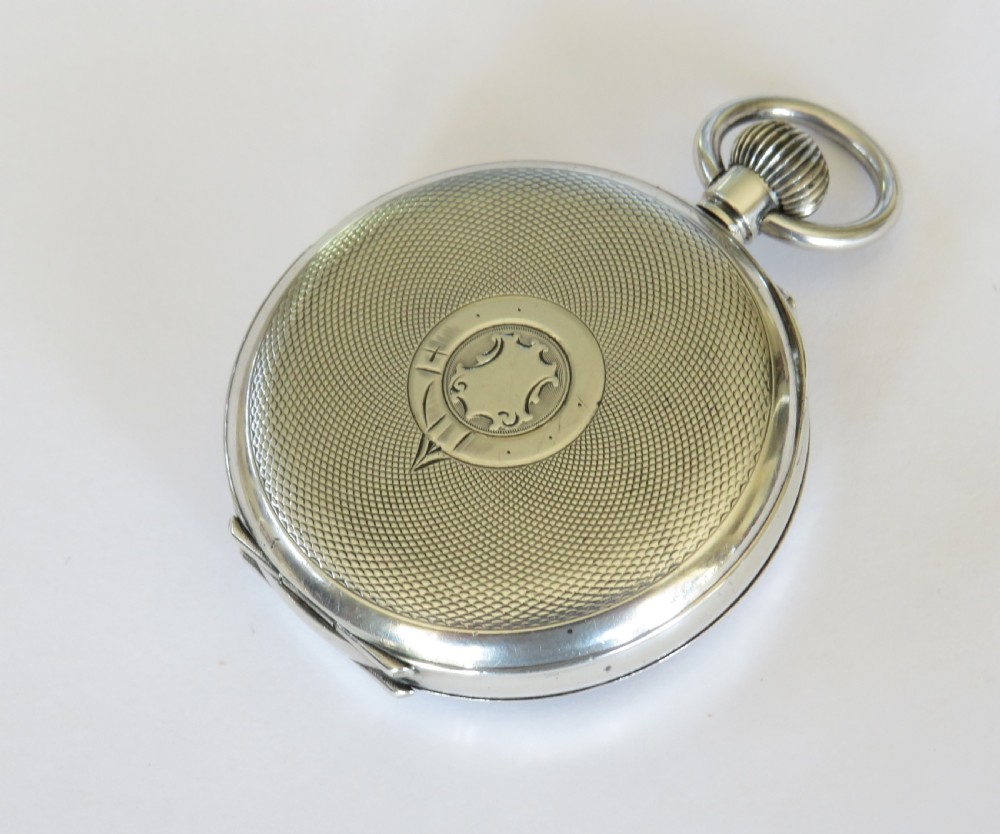 Antique Meyer & Studeli silver pocket watch View V