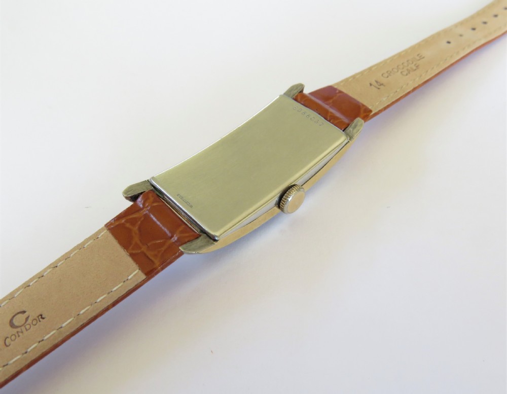 1935 Westfield Art Deco curvex wrist watch, Bulova View III