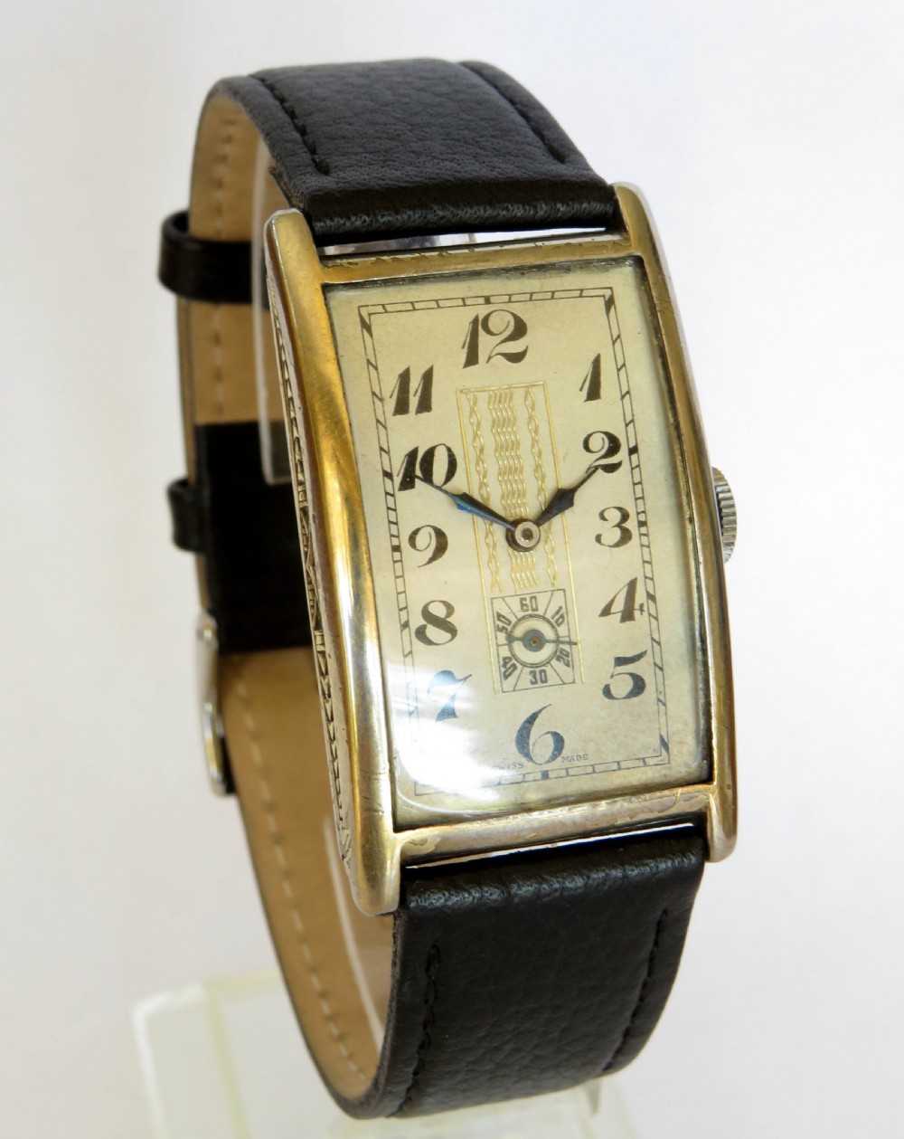 Gents 1930s Art Deco wrist watch View II