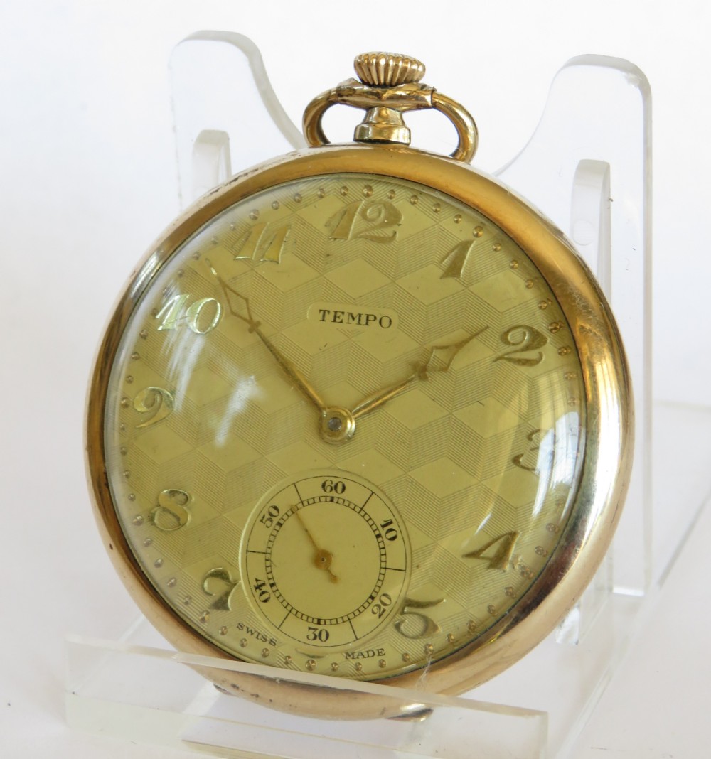 A 1930s Tempo pocket watch. View II
