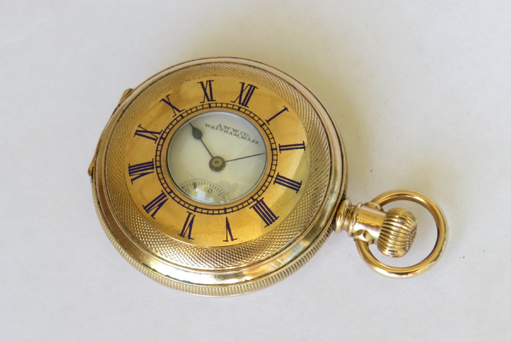 1903 Waltham Seaside half hunter pocket watch