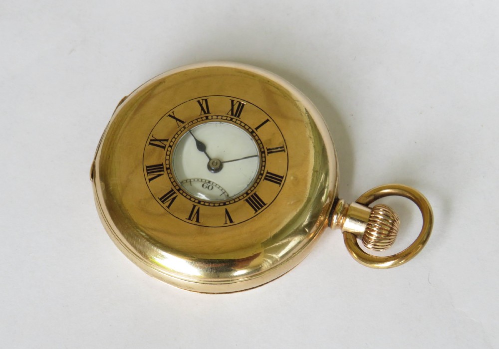 1930s Vertex half hunter pocket watch