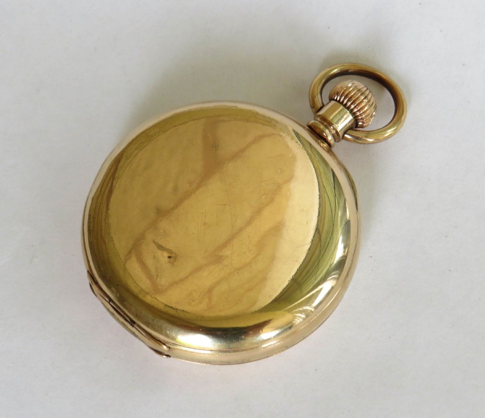 1930s Vertex half hunter pocket watch View IV