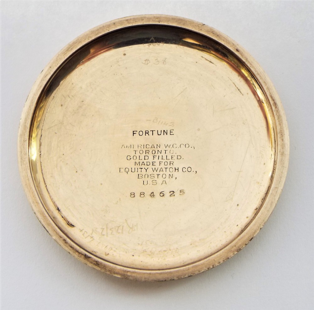 A 1910s Equity pocket watch by Waltham. View IV