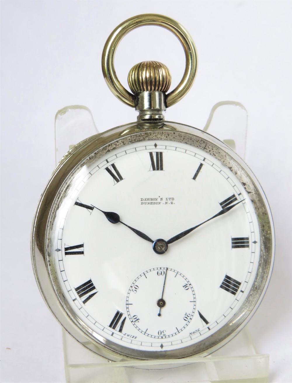 Antique Omega pocket watch, c1910s View II