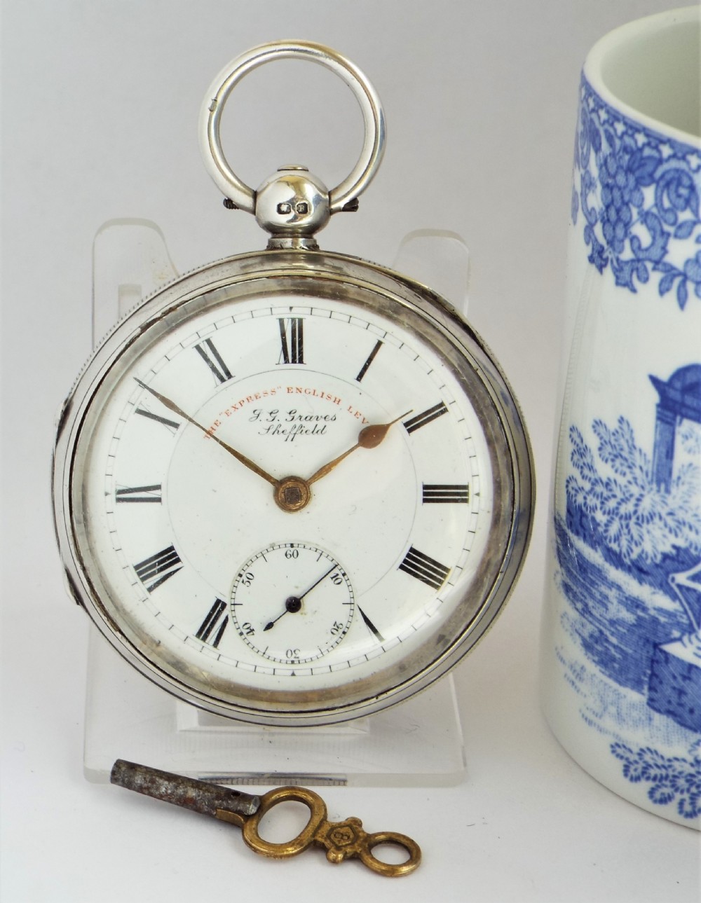 Antique “Express” English Lever pocket watch for J G Graves of Sheffield.