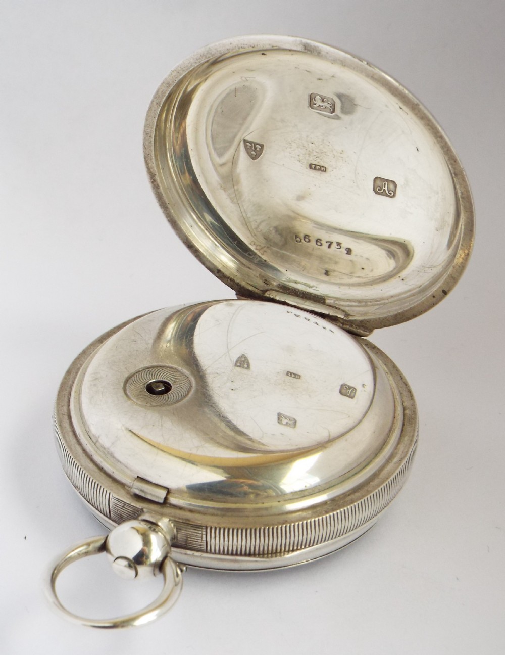 Antique silver Lancashire Watch Co pocket watch retailed by W Hind, Barrow View III