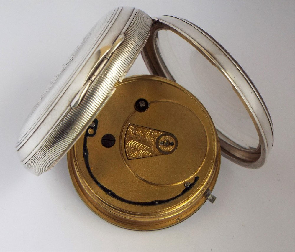 Antique silver Lancashire Watch Co pocket watch retailed by W Hind, Barrow View IV