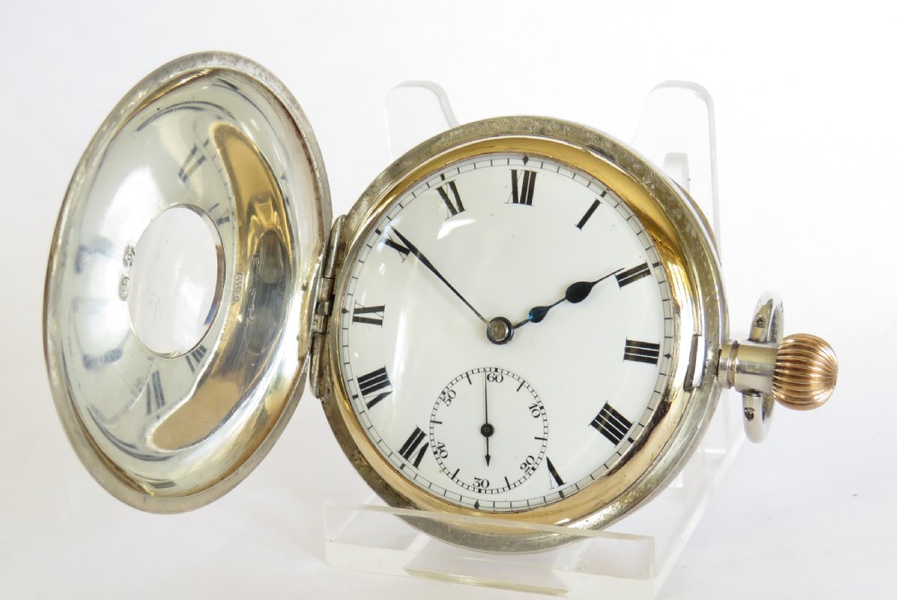 Antique silver Omega Regina pocket watch