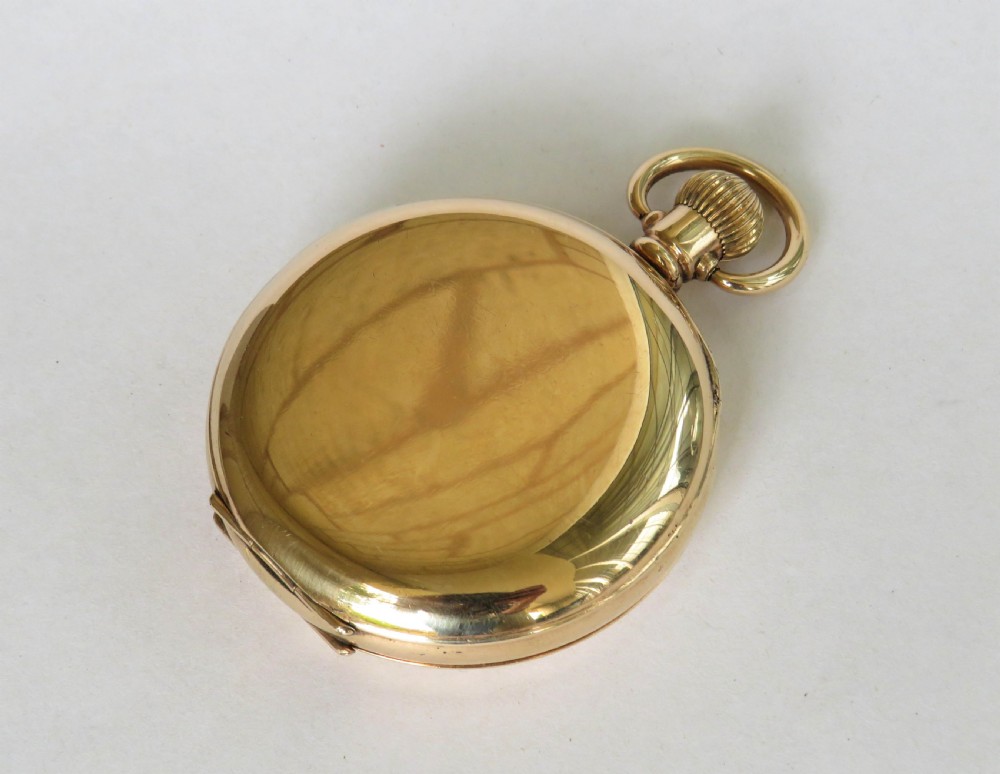 Antique Waltham Bartlett half hunter pocket watch View V