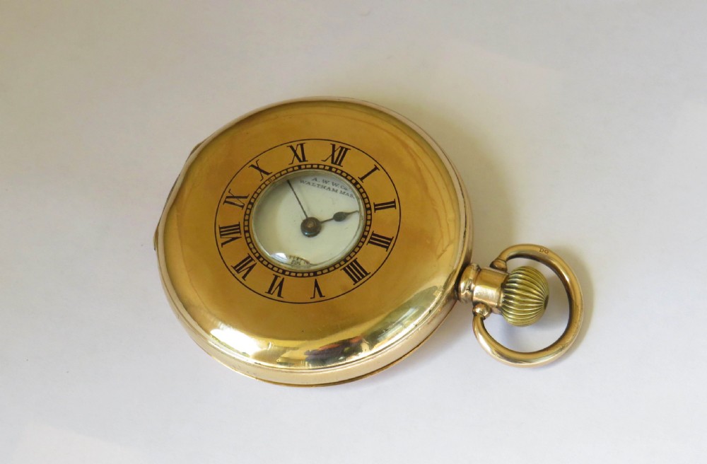 Waltham Traveler half hunter pocket watch, 1917 View IV
