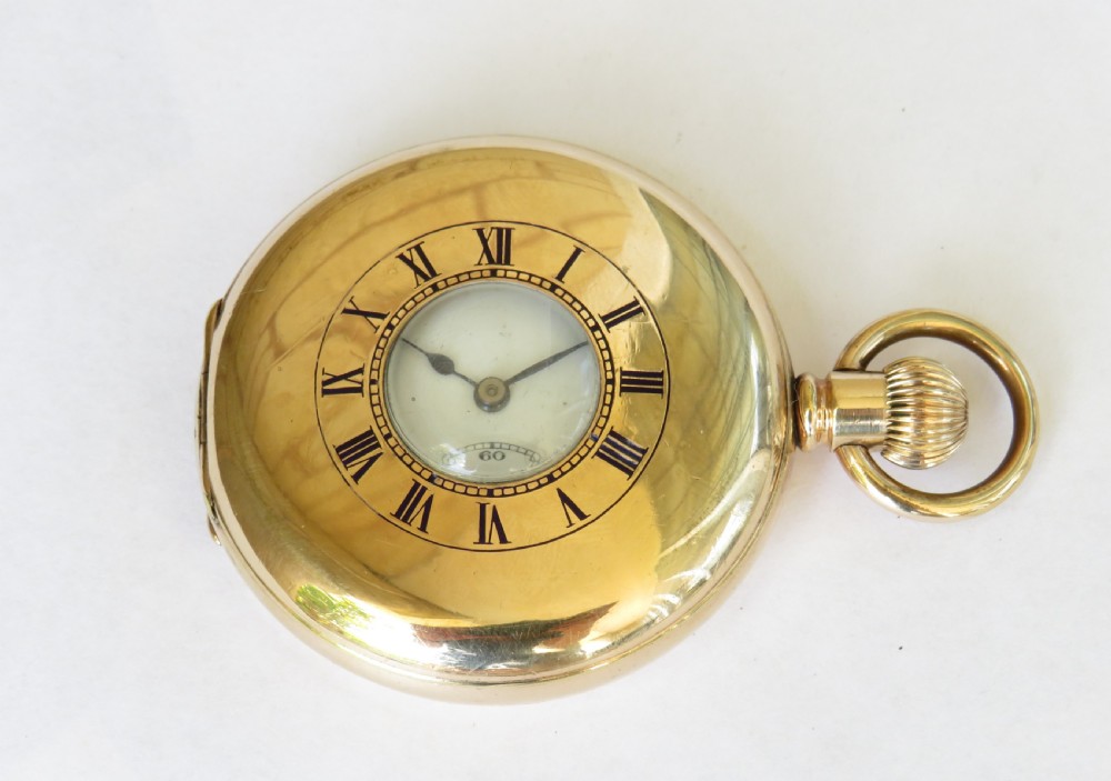 Antique Rode Watch Co half hunter pocket watch