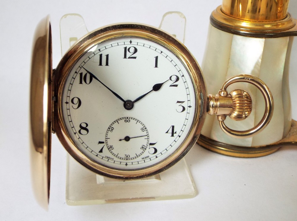 1940s Cyma full hunter pocket watch. 