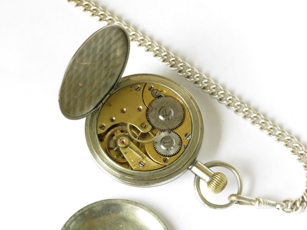 Antique Omega pocket watch and chain View IV