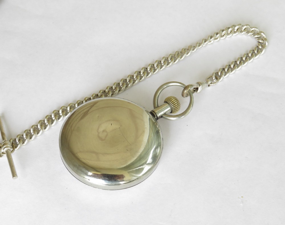 Antique Omega pocket watch and chain View V
