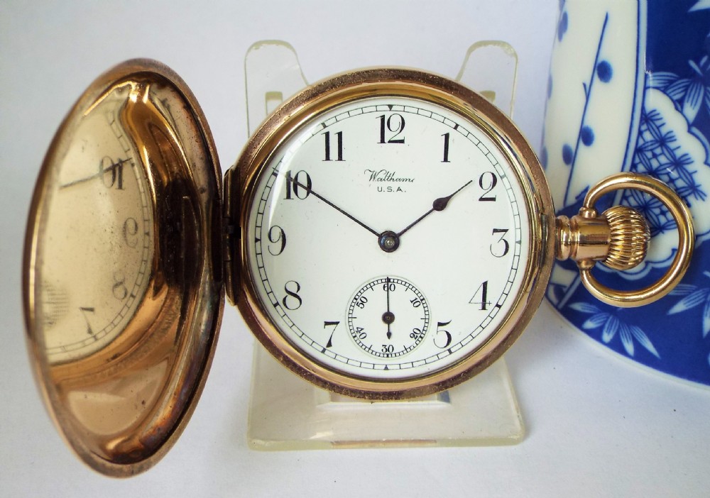 1903 Waltham full hunter pocket watch.