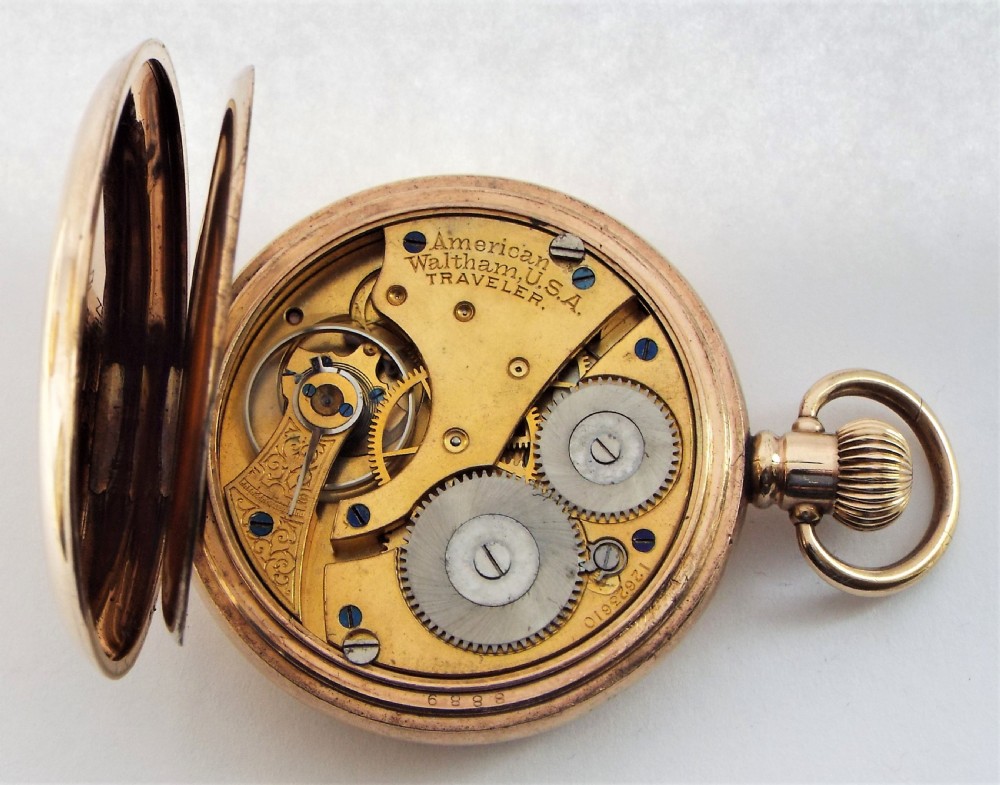 1903 Waltham full hunter pocket watch. View VI