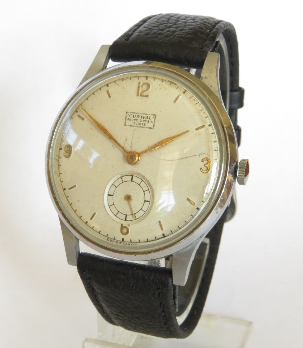 Gents 1950s Curwal wrist watch by Callado