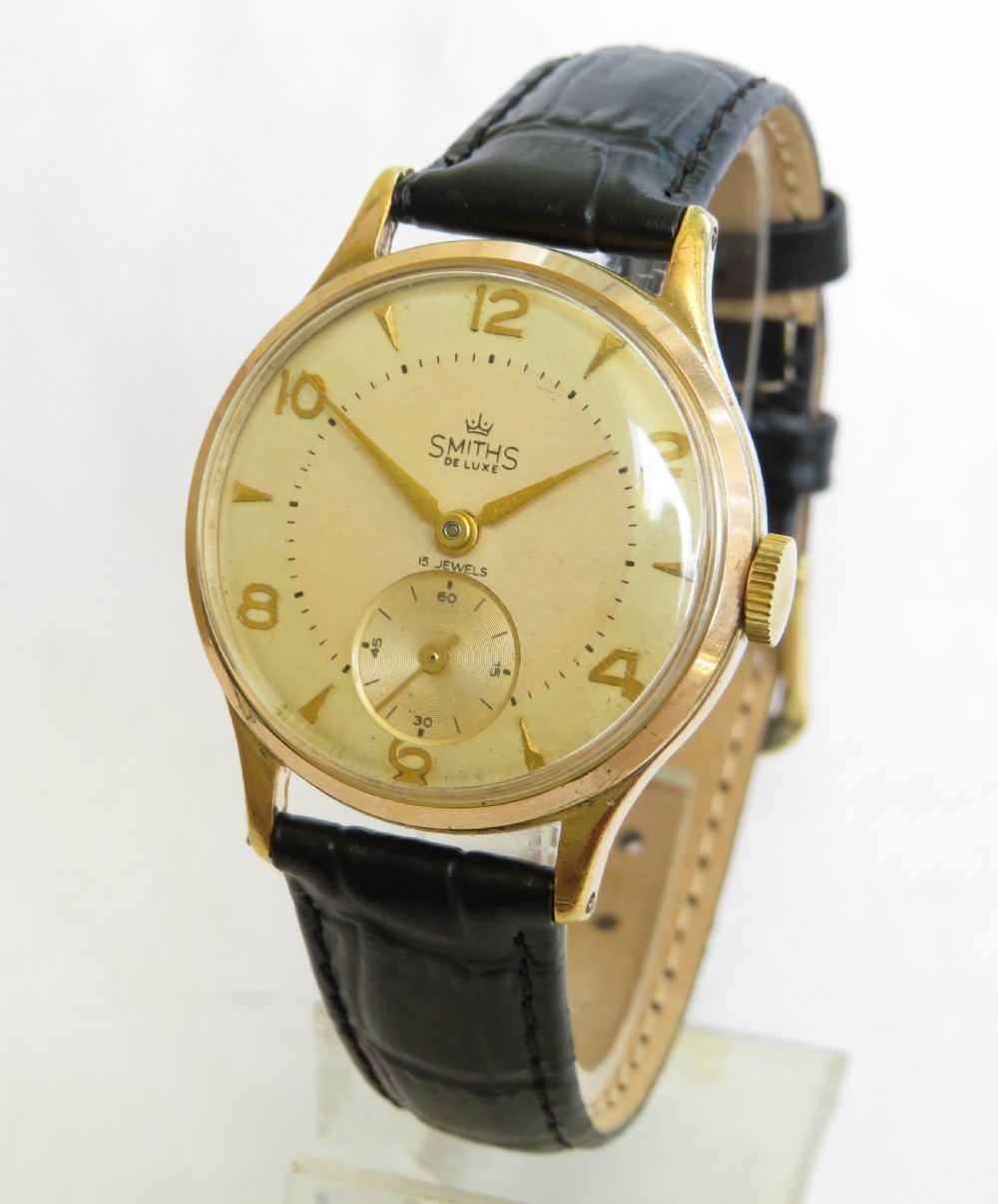 Gents 1950s Smiths De Luxe wrist watch