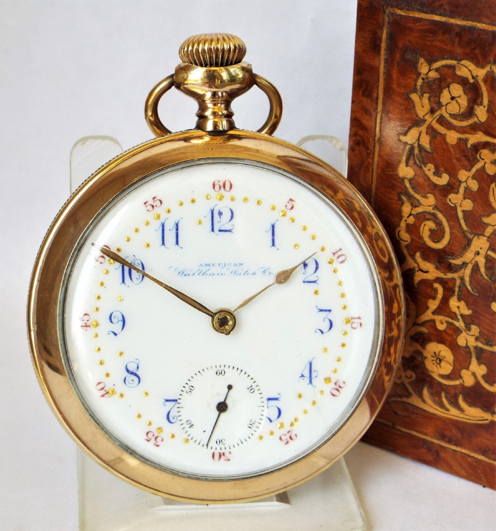 Large antique 1897 Waltham pocket watch.