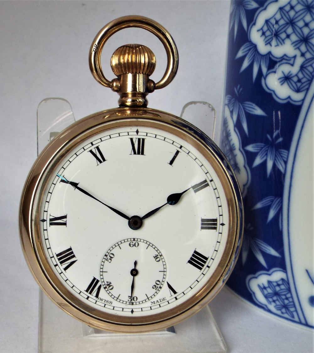 A 1920s Cyrano stem winding pocket watch.