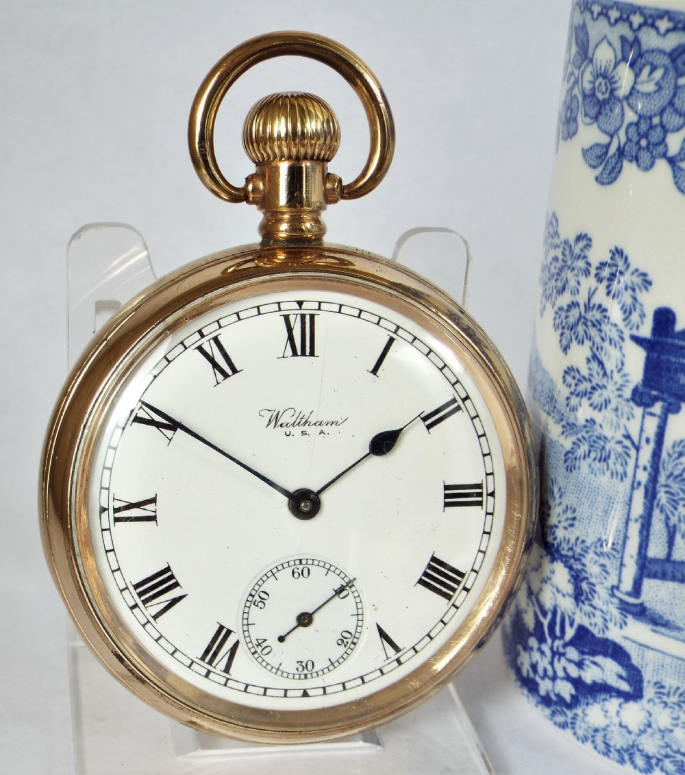 Antique 1918 Waltham pocket watch.