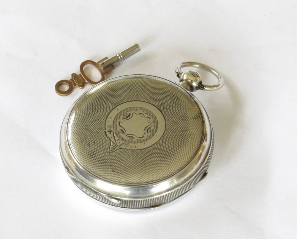 Antique Swiss silver pocket watch, circa 1907. View III