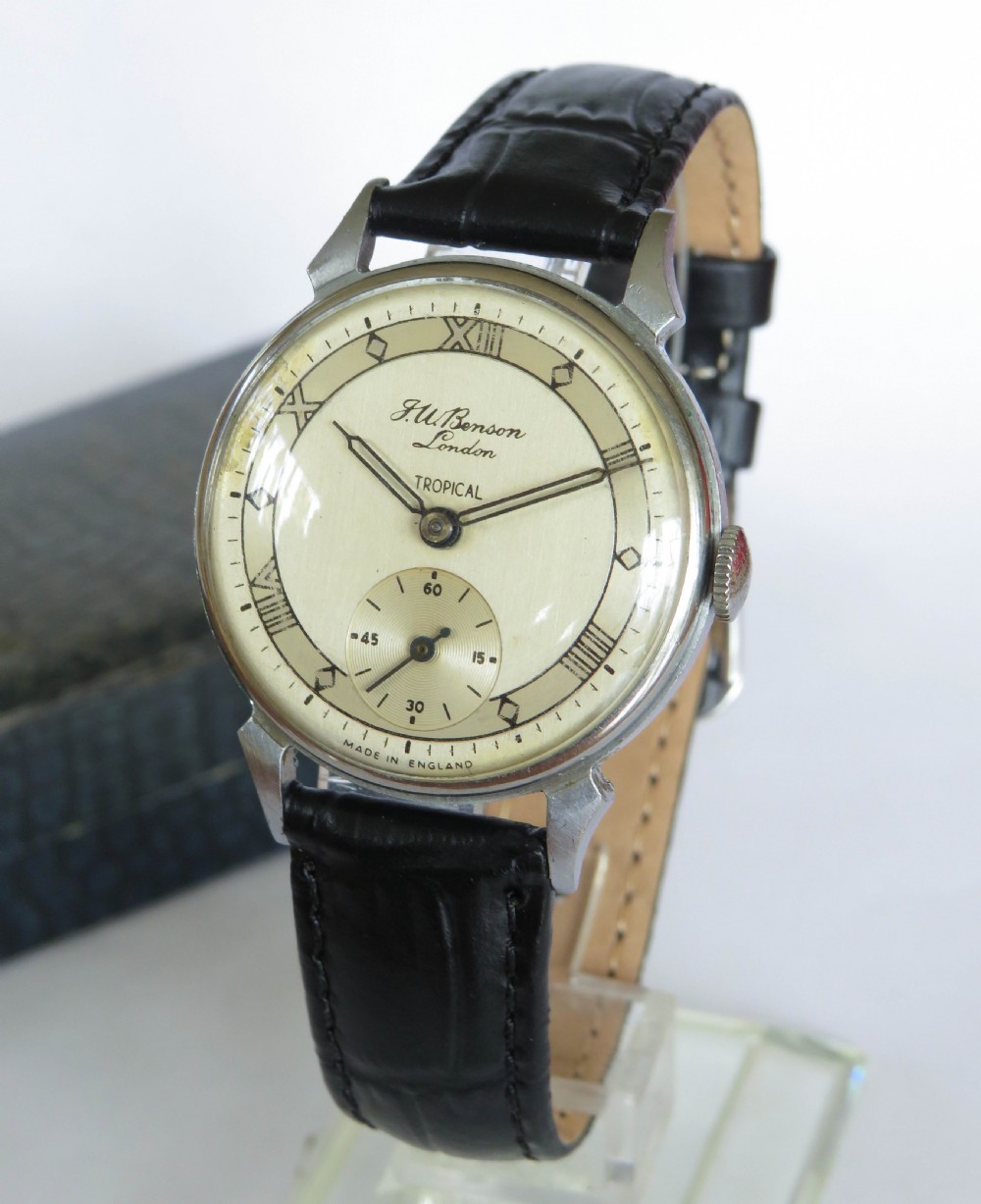 Gents J W Benson Tropical (Smiths) wrist watch
