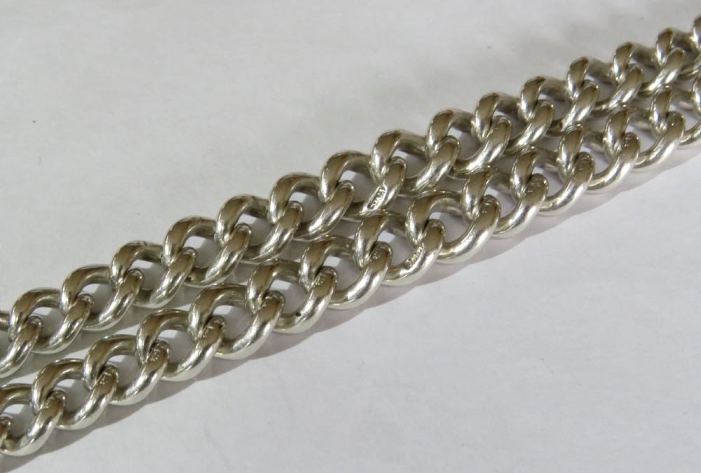 1924 silver double watch chain, Cashmore View III