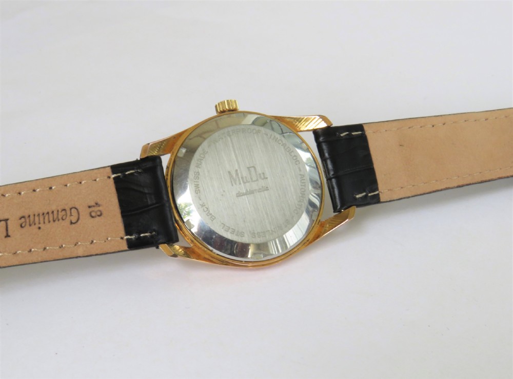 Gents 1960s MuDu Doublematic automatic wrist watch View III