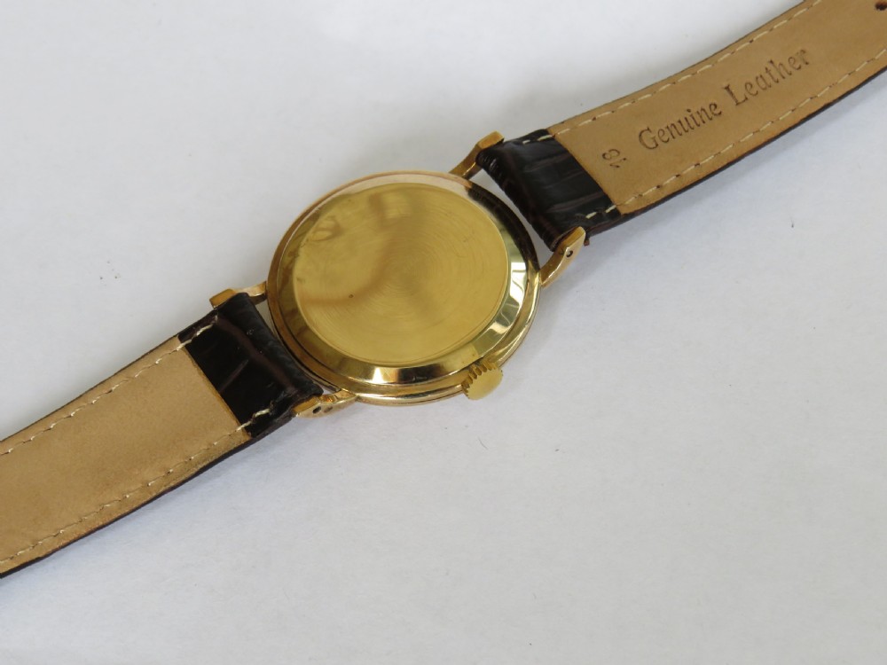 Gents 9ct gold Nivada wrist watch, 1959 View V