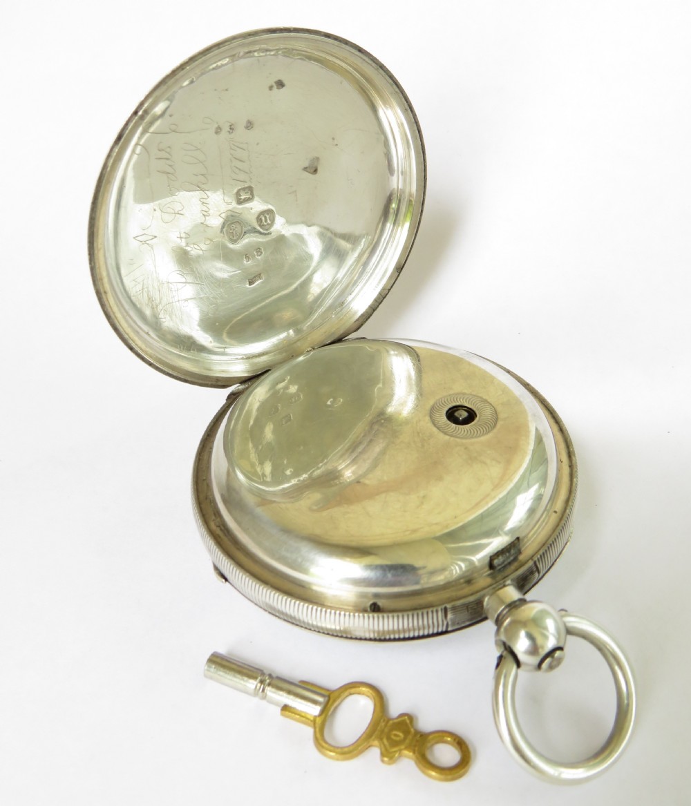 1894 silver pocket watch, John Hawley, Hatton Garden View II