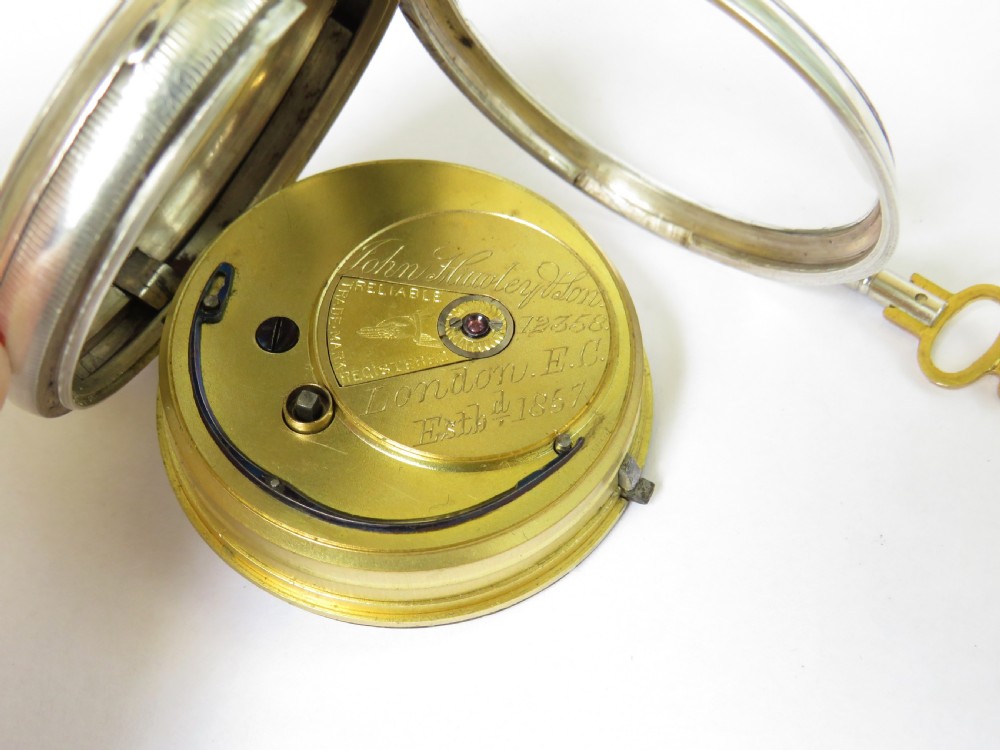 1894 silver pocket watch, John Hawley, Hatton Garden View III