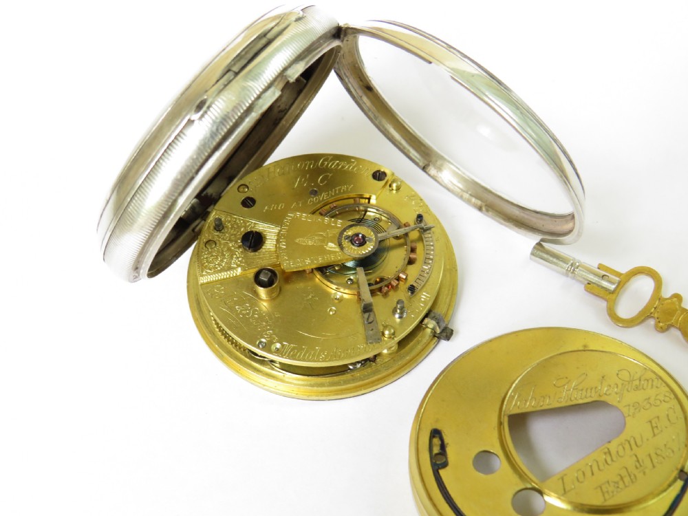 1894 silver pocket watch, John Hawley, Hatton Garden View IV