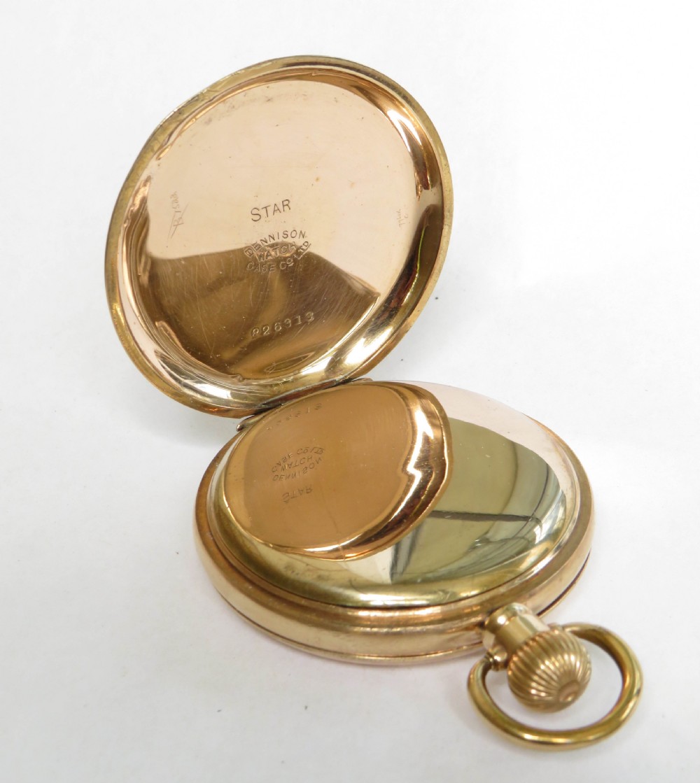 Antique Waltham full hunter pocket watch, 1913 View II