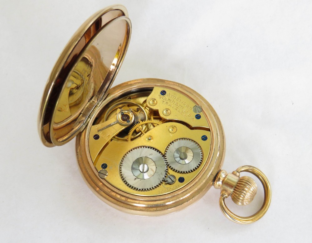 Antique Waltham full hunter pocket watch, 1913 View III