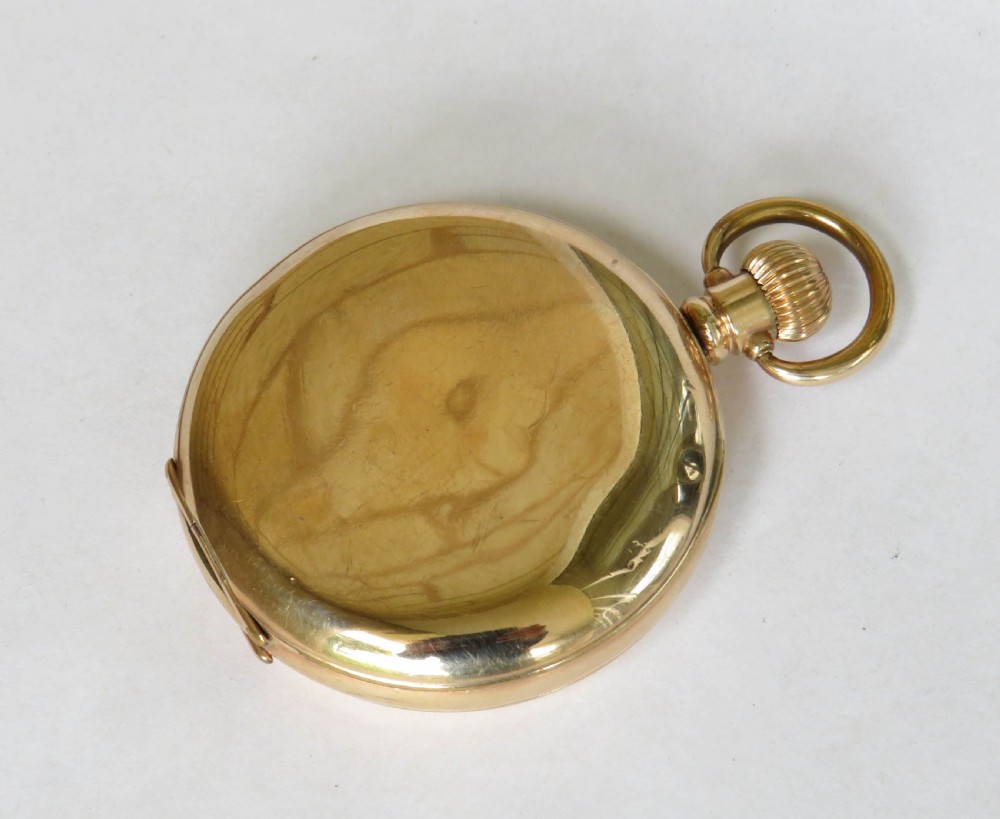 Antique Waltham full hunter pocket watch, 1913 View V