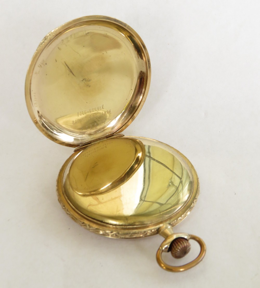 1930s Favor full hunter pocket watch View III