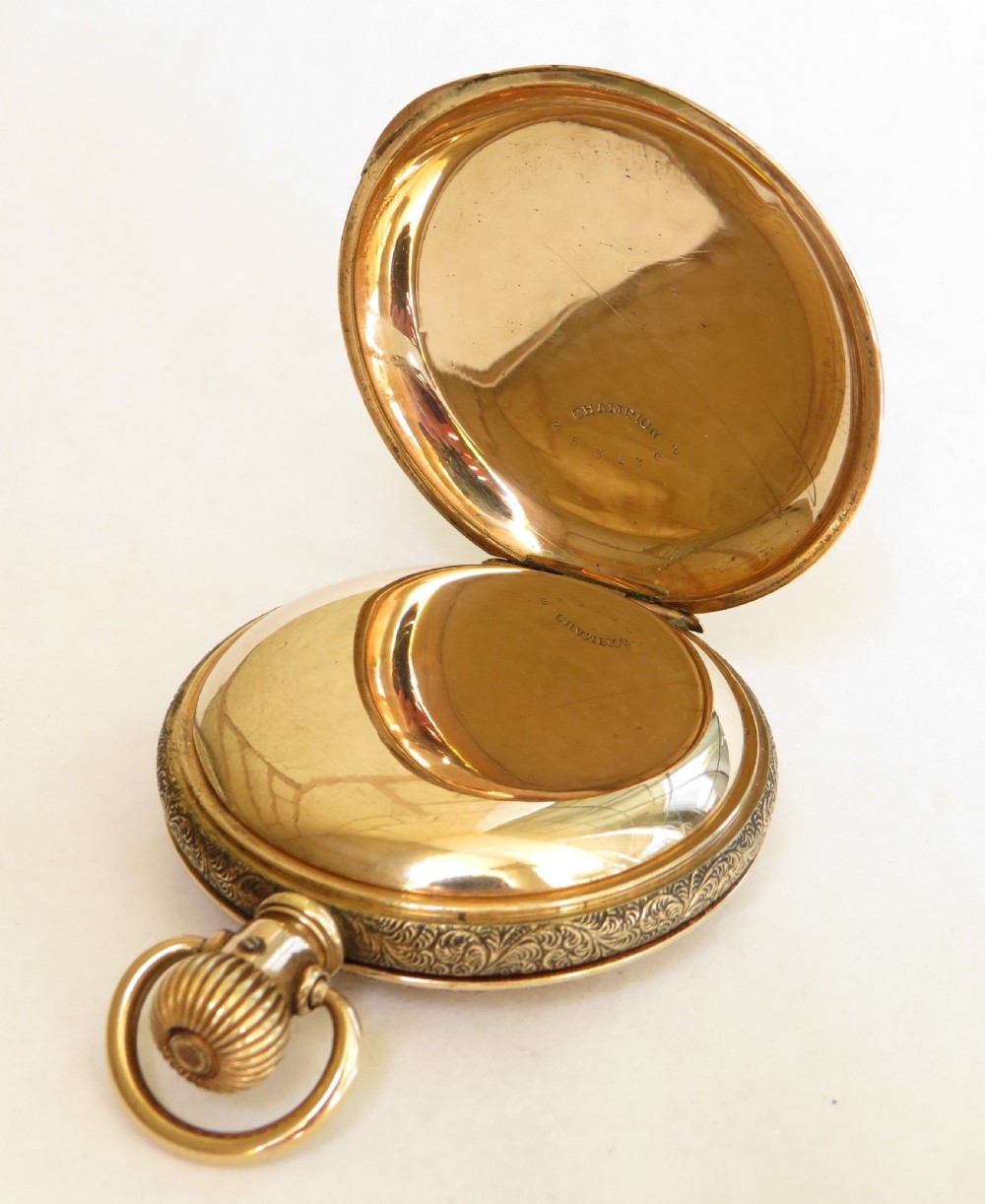 Antique Hartford Watch Co full hunter pocket watch View II