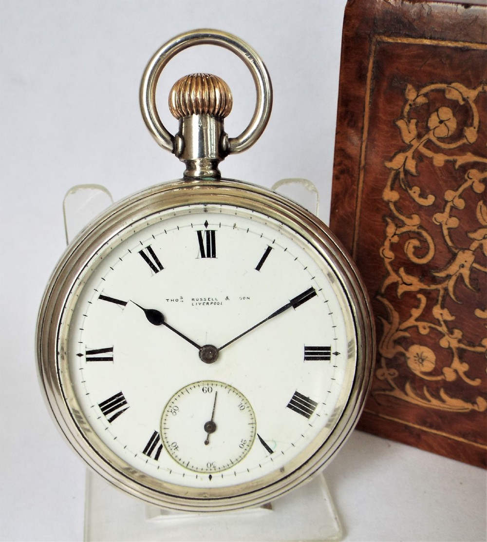 1920s Thomas Russell silver filled pocket watch.