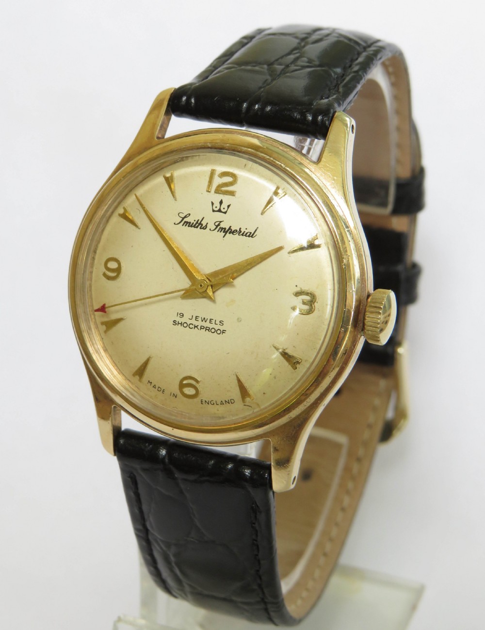 Gents 9ct gold Smiths Imperial wrist watch View II