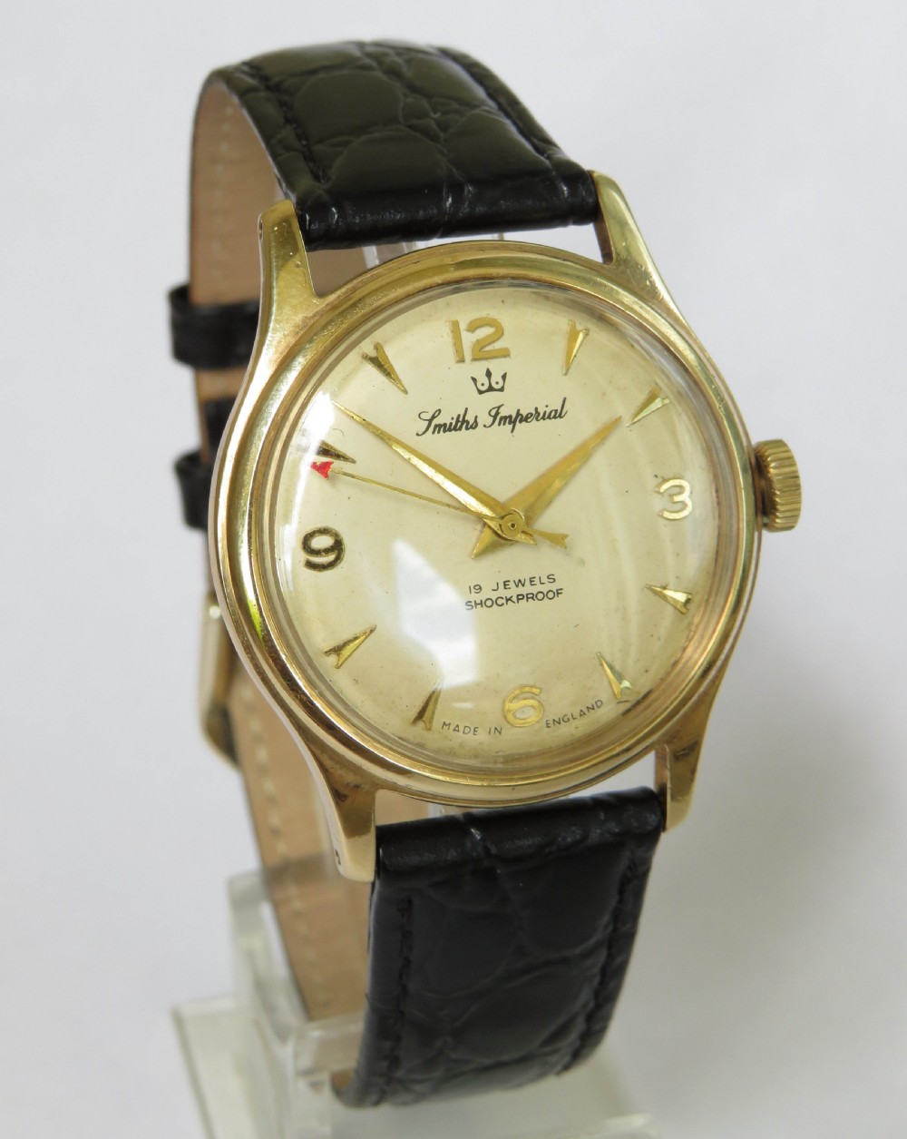 Gents 9ct gold Smiths Imperial wrist watch View III