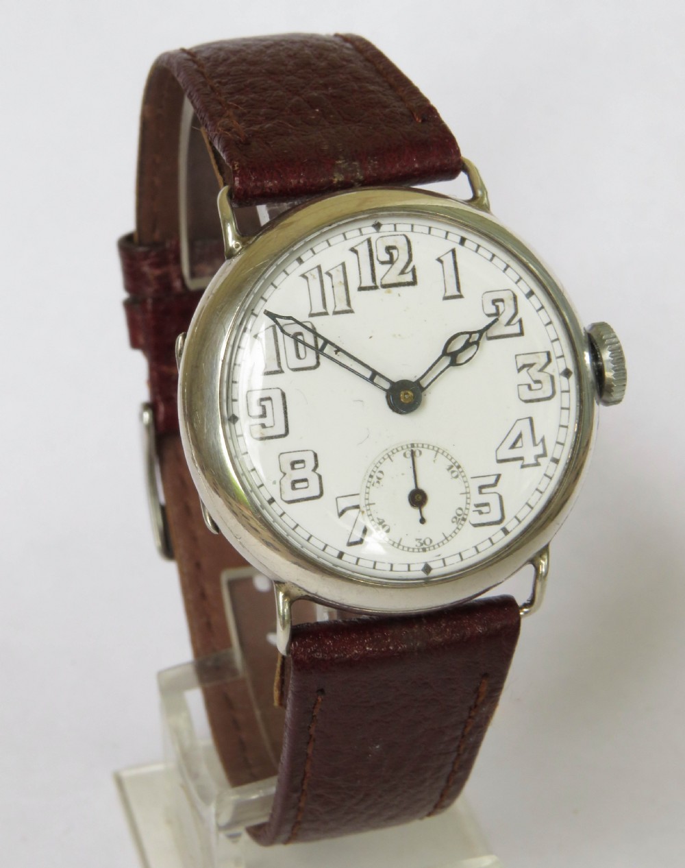 Gents silver trench watch, 1917 View II